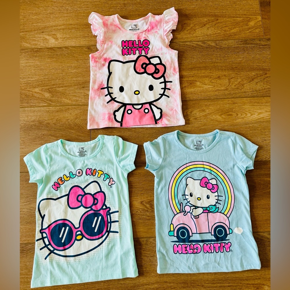 Hello Kitty Pink shirt (bundle of 3) girls size 7